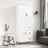 vidaXL Highboard White 69.5x34x180 cm Engineered Wood