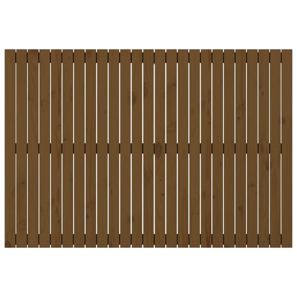 vidaXL Wall Headboard Honey Brown 159.5x3x110 cm Solid Wood Pine