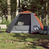 vidaXL Camping Tent Dome 2-Person Orange Waterproof