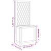 vidaXL Planter with Trellis 55x29.5x132 cm Solid Wood Acacia