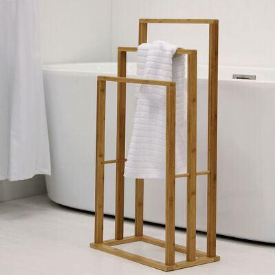 Bathroom Solutions Bamboo Towel Rack with 3 Bars