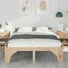 vidaXL Bed Frame Brown 140 x 200 cm Solid Pine Wood