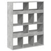 vidaXL Bookcase Concrete Grey 100x33x125,5 cm Engineered Wood