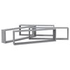 vidaXL Wall Cube Shelves 4 pcs Grey Sonoma 100x15x30 cm Engineered Wood