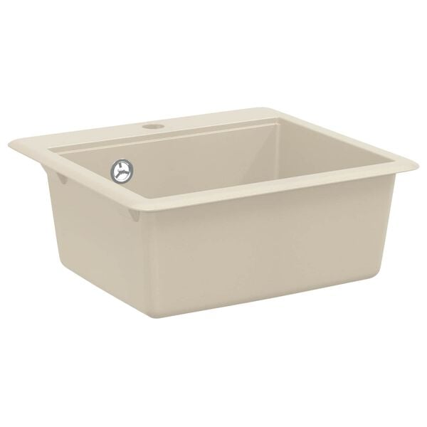 vidaXL Sink Beige 470 x 440 mm Granite