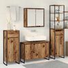 vidaXL Bathroom Furniture Set with Drawer Old Wood Engineered Wood