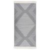vidaXL Rug Dark Grey 100x200 cm Cotton