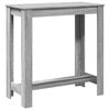 vidaXL Bar Table Grey Sonoma 102x50x103,5 cm Engineered Wood