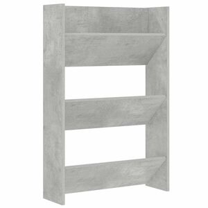 vidaXL Wall Shoe Cabinet Concrete Grey 60x18x90 cm Engineered Wood