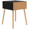 vidaXL Bedside Cabinet Black 40x40x56 cm Engineered Wood