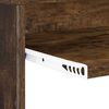 vidaXL Desk with Shelf Smoked Oak 120.5 x 44 x 88.5 cm Engineered Wood