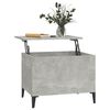 vidaXL Coffee Table Concrete Grey 60x44.5x45 cm Engineered Wood