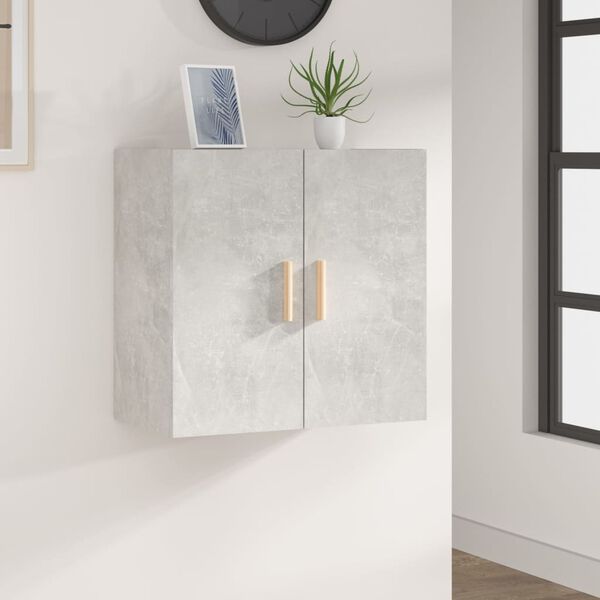 vidaXL Wall Cabinet Concrete Grey 60x30x60 cm Engineered Wood