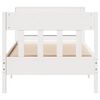 vidaXL Bed Frame without Mattress White 90x200 cm Solid Wood Pine