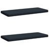 vidaXL 2-Piece Bench Cushions VUGHT 2 pcs 100% Polyester Dark Blue