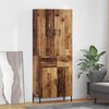 vidaXL Highboard Old Wood 69.5 x 34 x 180 cm Engineered Wood
