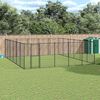 vidaXL Outdoor Dog Kennel Steel 36.3 m&sup2;