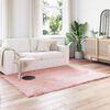 vidaXL Faux Sheepskin Rug Tafalla Pink 160 x 230 cm Polyester