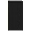 vidaXL Cosmetic Cabinet Black Oak 80 x 40 x 75 cm Engineered Wood