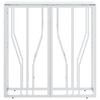 vidaXL Console Table Silver 70x30x70 cm Stainless Steel and Glass