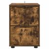 vidaXL Storage Cabinet Smoked Oak 40 x 48 x 57 cm Engineered Wood