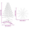 vidaXL Wooden Christmas Tree for Decoration 100 cm Solid Wood Pine