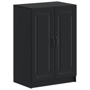 vidaXL Shoe Cabinet UTRECHT 59.5 x 39.5 x 87 cm Engineered Wood Black