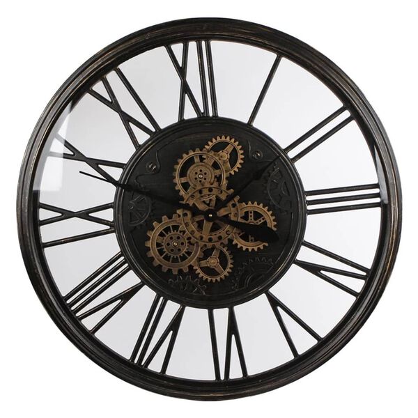 Gifts Amsterdam Radar Clock Olaf Metal Old Black 86 cm