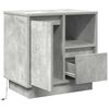 vidaXL Bedside Cabinet Concrete Grey 50 x 34.5 x 50 cm Engineered wood