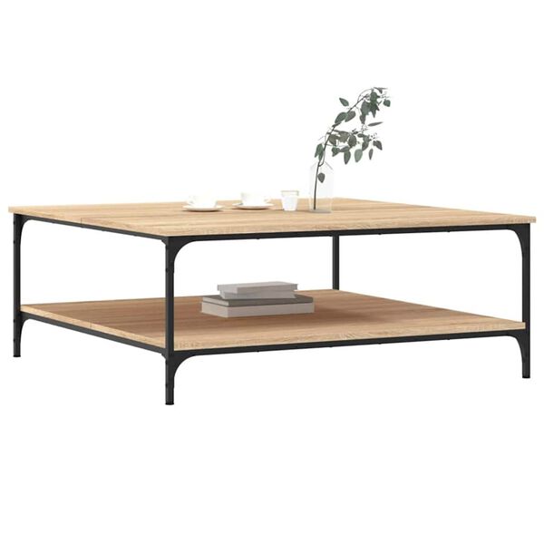 vidaXL Coffee Table Sonoma Oak 100x100x40 cm Engineered Wood