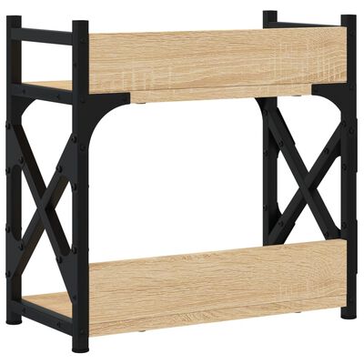 vidaXL Printer Stand 2-Tier Sonoma Oak 40x20x40 cm Engineered Wood