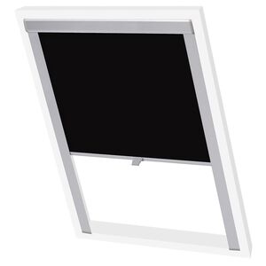 vidaXL Blackout Roller Blind Black FK06