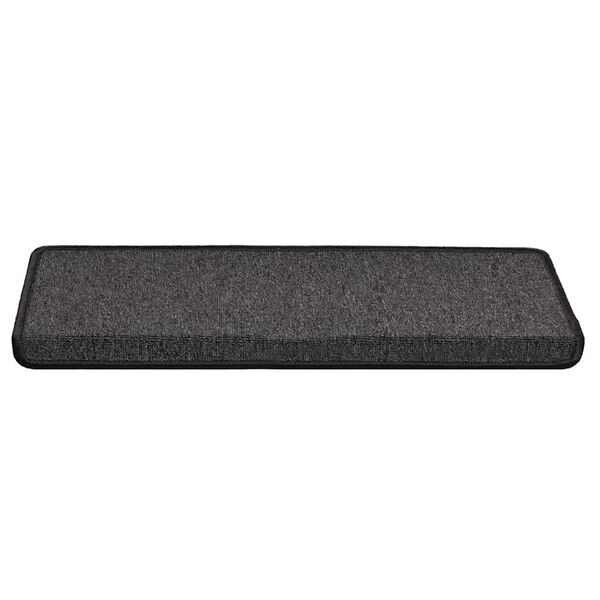 vidaXL Stair Mats 30 pcs 65x21x4 cm Anthracite Rectangular Edge
