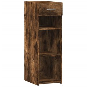 vidaXL Sideboard Smoked Oak 30x42.5x93 cm Engineered Wood