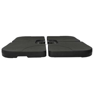 vidaXL Parasol Base | Black | Plastic | 60 L capacity | Heavy Weight Endurance