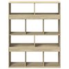 vidaXL Bookcase Sonoma Oak 100x33x125.5 cm Engineered Wood