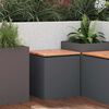 vidaXL Garden Bench Anthracite 40 x 40 x 43 cm Steel