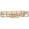 vidaXL Outdoor Sofa Set 6 pcs White 79 x 79 x 37 cm Solid Acacia Wood