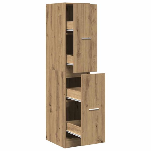 vidaXL Apothecary Cabinet Artisian Oak 30x41x144.5 cm Engineered Wood