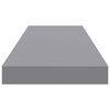 vidaXL Floating Wall Shelves 2 pcs Grey 80x23.5x3.8 cm MDF