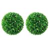 vidaXL Artificial Boxwood Balls with LED Lights 2 pcs Green 47 cm