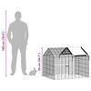 vidaXL Rabbit Cage Silver 100 x 78 x 78 cm Galvanised Steel