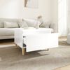 vidaXL Side Table High Gloss White 50x46x35 cm Engineered Wood