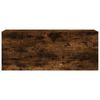 vidaXL Bathroom Wall Cabinet Smoked Oak 100x25x40 cm Engineered Wood