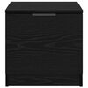 vidaXL Bed Cabinet 2 pcs Black Oak 40 x 39 x 40cm Engineered Wood