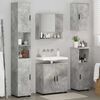 vidaXL Bathroom Furniture Set Wall-mounted 5 pcs Concrete Grey