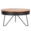 LABEL51 Coffee Table Saran 80x80x43 cm Wood/Black