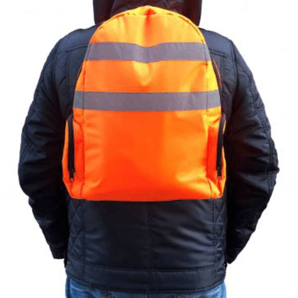 Toolpack High-Visibility Tool Back-pack Glance Orange and Black