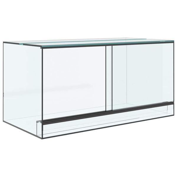 vidaXL Terrarium with Storage Transparent 80 x 40 x 40 cm Glass