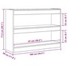 vidaXL Bookcase Old wood 100 x 30 x 72 cm Engineered Wood